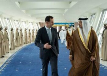 الرئيس السوري بشار الأسد خلال زيارته للإمارات.صورة.وكالة وام