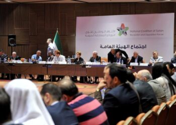 الائتلاف السوري المعارض في اسطنبول.صورة.BBC