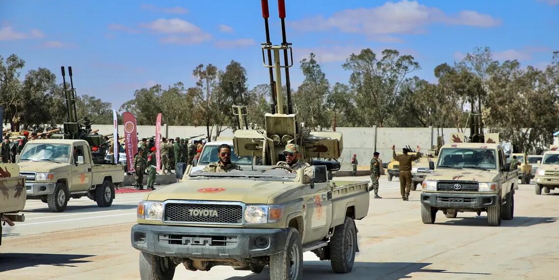 قوات أمنية موالية لرئيس الحكومة المنتخب، فاحي باشاغا.صورة.العربية نت