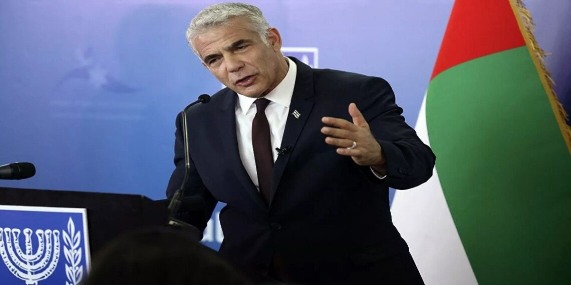 وزير الخارجية الإسرائيلي يائير لابيد.صورة.AFP