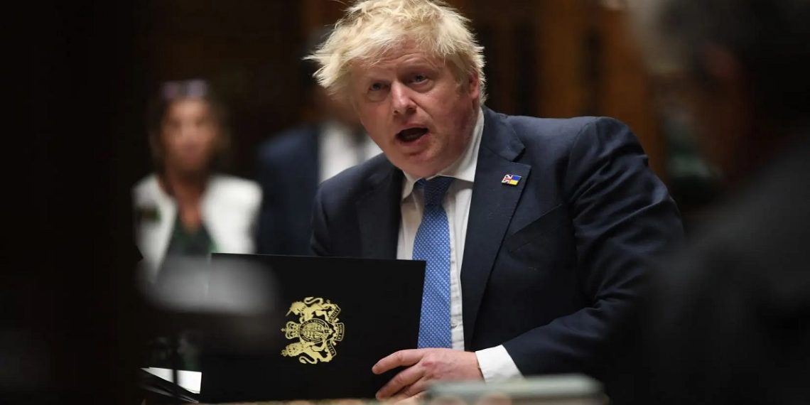 رئيس الوزراء البريطاني، بوريس جونسون.صورة.AFP