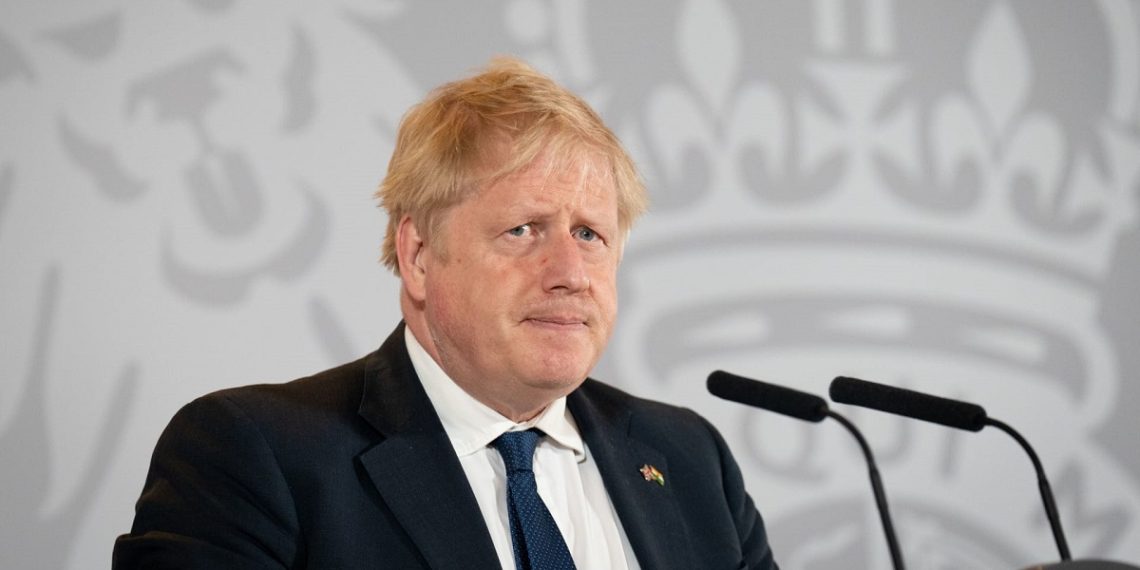 رئيس الوزراء البريطاني، بوريس جونسون.صورة.AFP