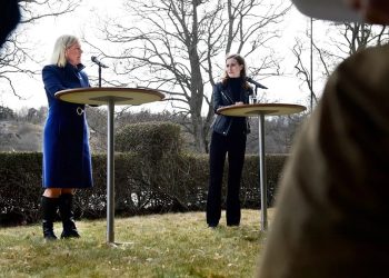 رئيستا وزراء فنلندا والسويد.صورة.AFP