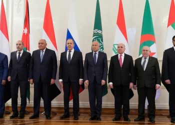 وزراء خارجية عدد من الدول العربية.صورة.AFP