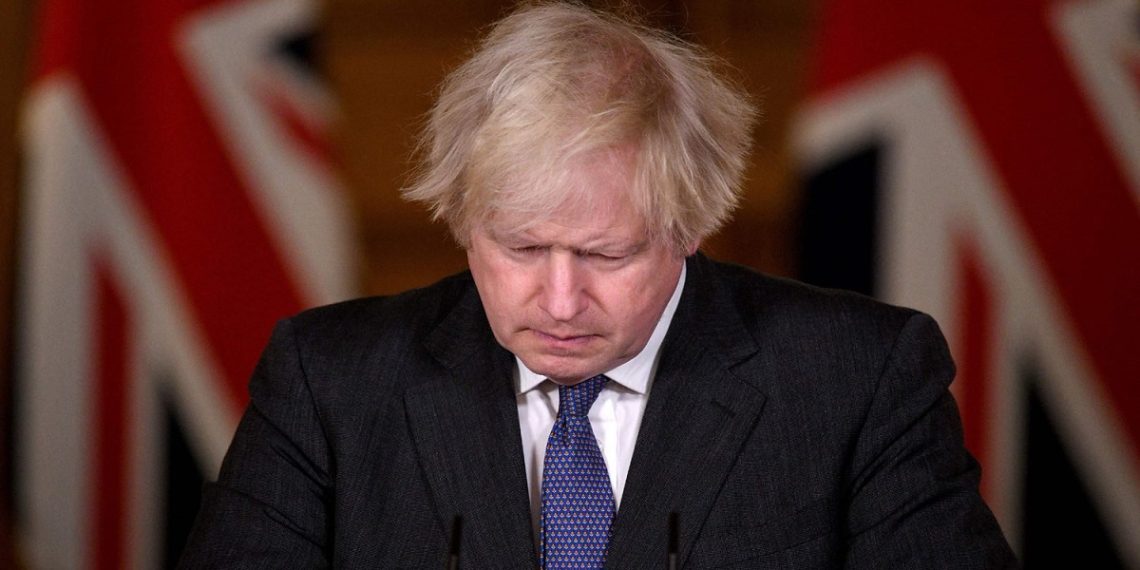 رئيس الوزراء البريطاني بوريس جونسون.صورة.تويتر