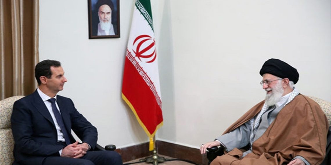 الرئيس السوري، بشار الأسد، والمرشد الأعلى، علي خامنئي.صورة.العربية نت