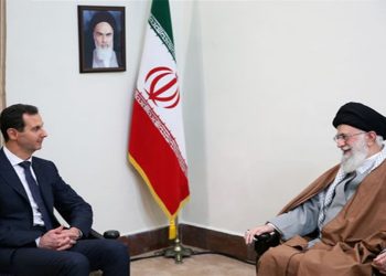 الرئيس السوري، بشار الأسد، والمرشد الأعلى، علي خامنئي.صورة.العربية نت