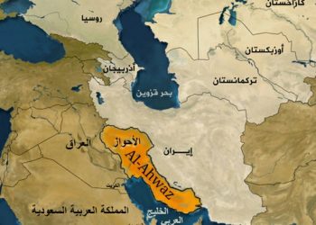 خريطة الأحواز.صورة.تويتر