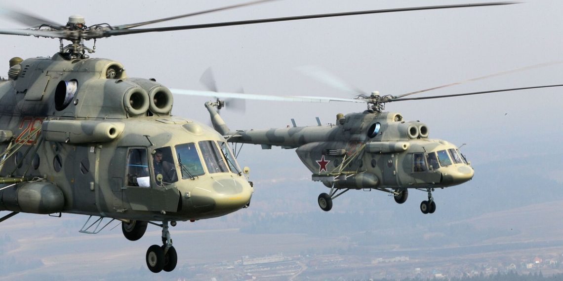 طائرات روسية من طراز Mi-17s.صورة.سبوتنيك