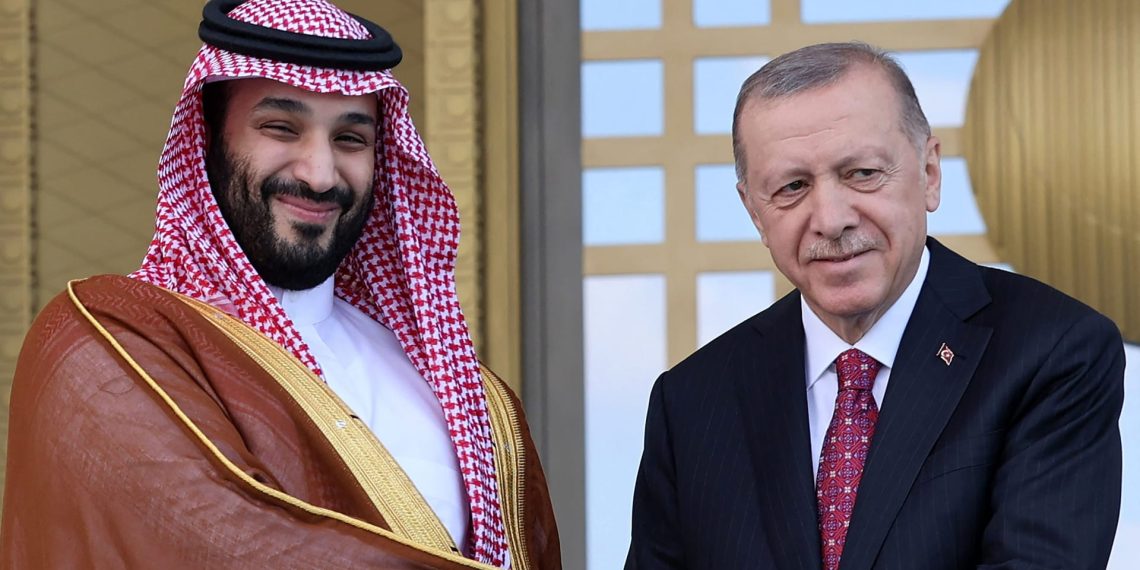 ولي عهد السعودية والرئيس التركي .صورة. CNN