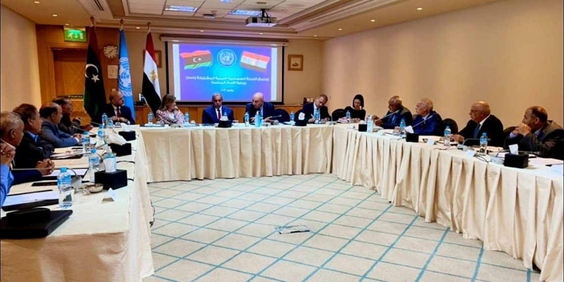 جانب من أعمال اللجنة العسكرية الليبية المشتركة (5+5) في القاهرة.صورة.رياليست