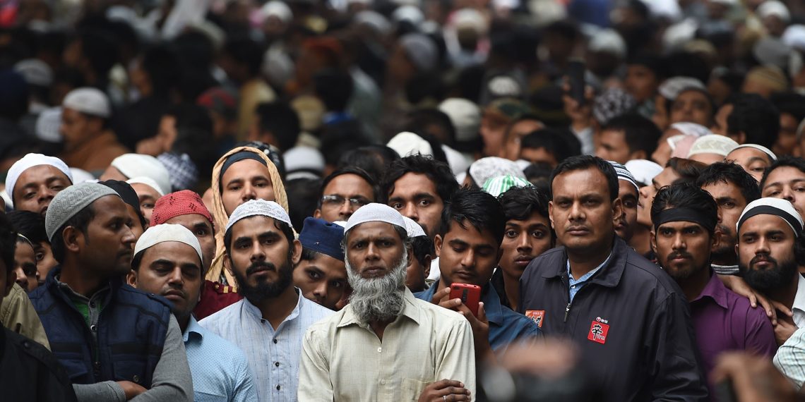 جانب من المظاهرات في الهند. صورة.رويترز