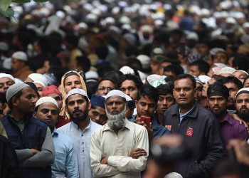 جانب من المظاهرات في الهند. صورة.رويترز