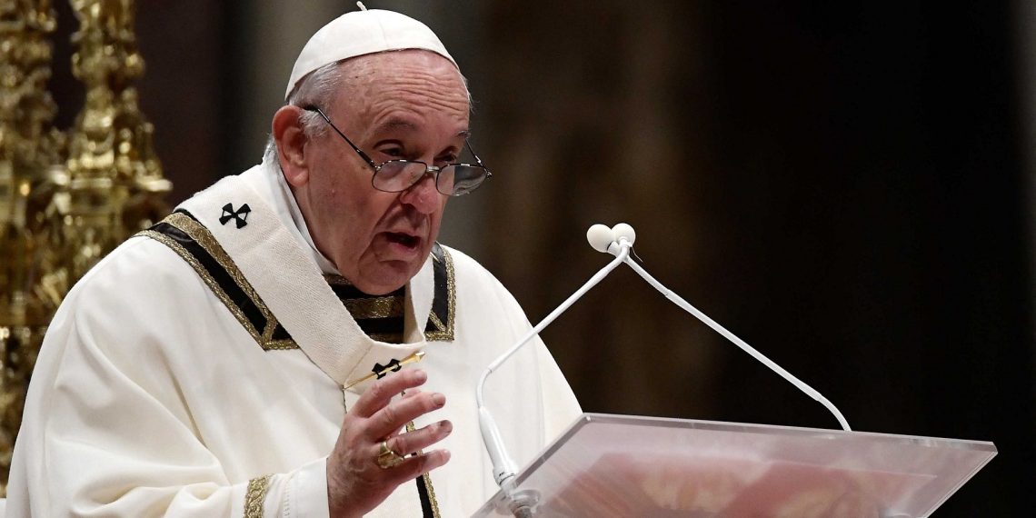 البابا فرنسيس . صورة . رويترز