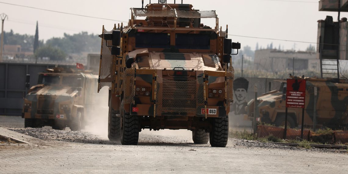 العملية العسكرية التركية في سوريا . صورة . رويترز