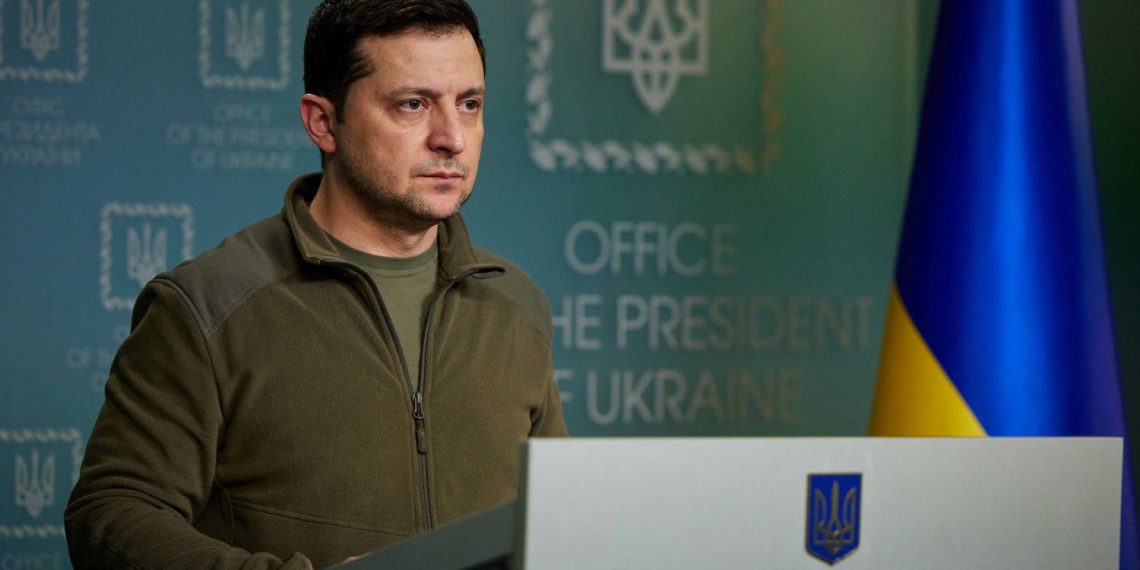 الرئيس الأوكراني، فولوديمير زيلينسكي