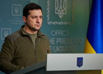 الرئيس الأوكراني، فولوديمير زيلينسكي