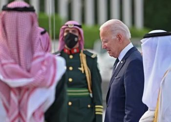 الرئيس الأمريكي، جو بايدن خلال زيارته السعودية.صورة.ريانوفوستي