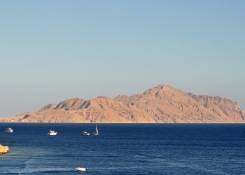 جزيرة ومضيق تيران.صورة.تويتر