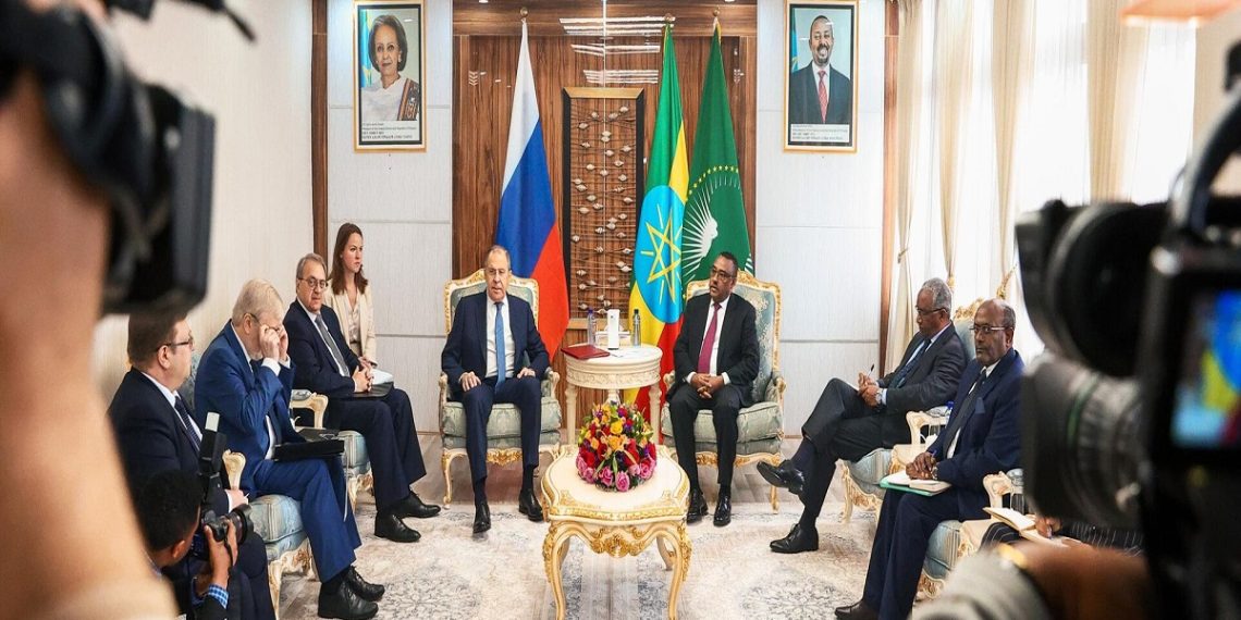 وزير الخارجية الروسي، سيرجي لافروف في إثيوبيا.صورة.سبوتنيك