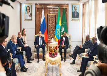 وزير الخارجية الروسي، سيرجي لافروف في إثيوبيا.صورة.سبوتنيك