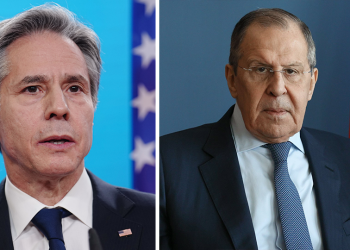 وزير الخارجية الروسي، سيرجي لافروف.ونظيره الأمريكي، أنتوني بلينكن.صورة.رياليست