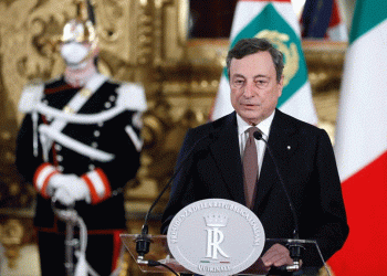 رئيس الوزراء الإيطالي، ماريو دراجي.صورة.رويترز