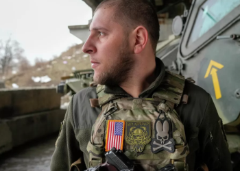 مرتزق في أوكرانيا.صورة.AP