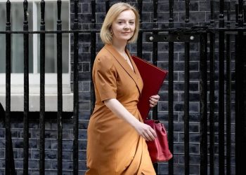 وزيرة الخارجية البريطانية، ليز تروس.صورة.AP