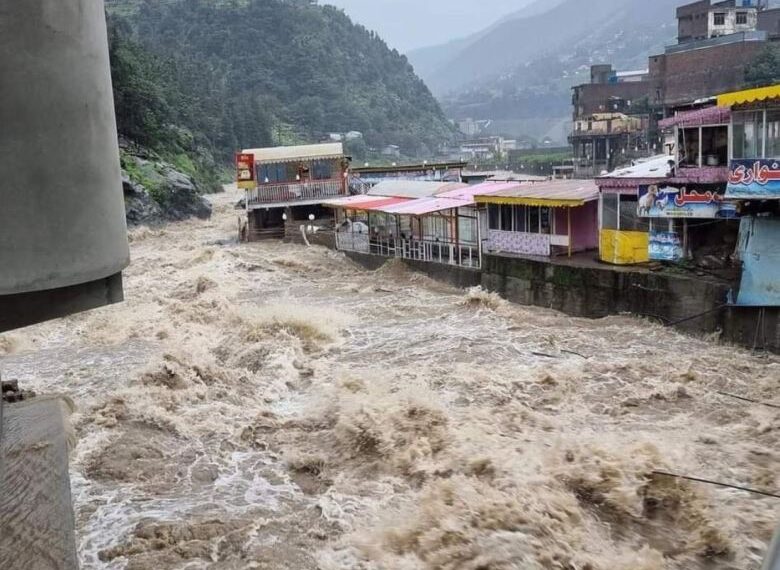 جانب من فيضانات باكستان.صورة.تويتر
