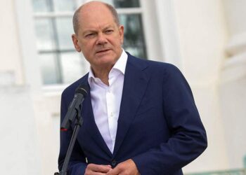 المستشار الألماني، أولاف شولتز.صورة.رويترز