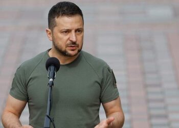 الرئيس الأوكراني، فلوديمير زيلنيسكي.صورة.رويترز