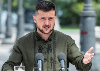 الرئيس الأوكراني، فلوديمير زيلنيسكي.صورة.رويترز