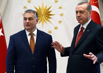 فيكتور أوربان، ورجب طيب أردوغان.صورة.AP