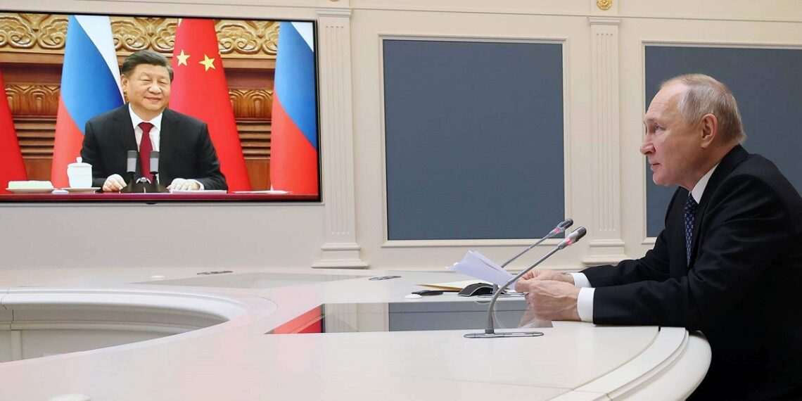 فلاديمير بوتين، وشي جين بينغ.صورة.ريا نوفوستي