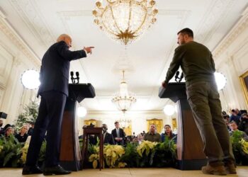 جو بايدن، وفولوديمير زيلنيسكي.صورة.رويترز