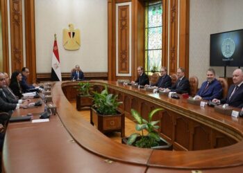 الرئيس المصري، عبد الفتاح السيسي، والوفد الروسي.صورة.موقع السفارة الروسية