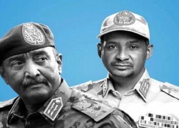 عبدالفتاح البرهان، ومحمد حمدان دقلو.صورة. hawarnews