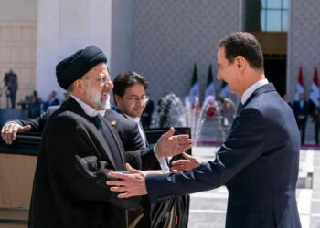 الرئيس السوري بشار الأسد، ونظيره الإيراني إبراهيم رئيسي.صورة. news-front.info