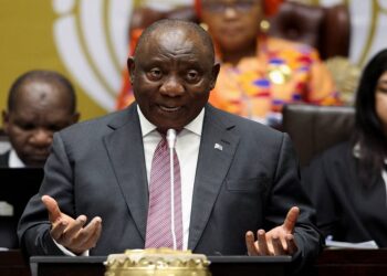 رئيس جنوب افريقيا سيريل رامابوزا.صورة.رويترز