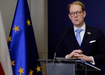 وزير الخارجية السويدي توبياس بيلستروم.صورة.رويترز