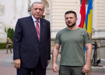 رجب طيب أردوغان، وفولوديمير زيلينسكي.صورة.RPK