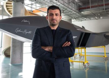 رئيس شركة بايكار التركية، سلجوق بيرقدار.صورة.رويترز