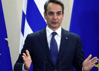 رئيس الوزراء اليوناني كيرياكوس ميتسوتاكيس.صورة.تاس