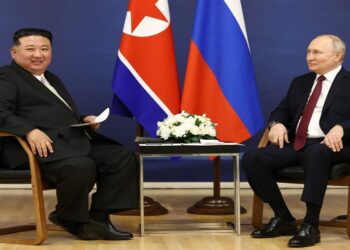 فلاديمير بوتين وكيم جونغ أون.صورة.تاس