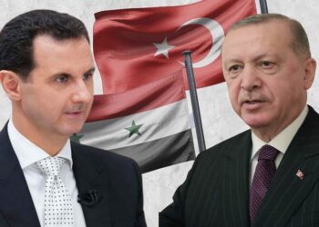 بشار الأسد، ورجب طيب أردوغان.صورة.BBC