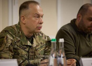 القائد العام للقوات المسلحة الأوكرانية، ألكسندر سيرسكي.صورة.رويترز