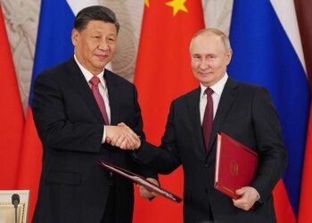 فلاديمير بوتين، وشي جين بينغ.صورة.إزفستيا