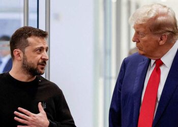 دونالد ترامب وفولوديمير زيلينسكي.صورة.رويترز