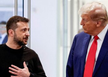 دونالد ترامب.وفولوديمير زيلينسكي.صورة.رويترز